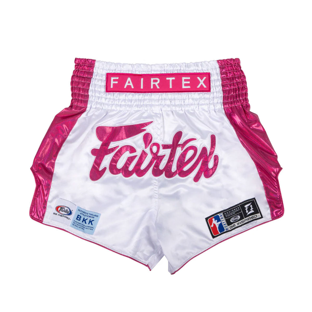 Shorts kick-thai Fairtex Pink Strike Limitierte Auflage