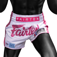 Shorts kick-thai Fairtex Pink Strike Limitierte Auflage