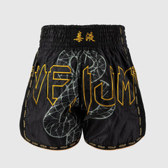 Venum Serpenti Kick-Thai-Shorts Schwarz-Silber-Gold