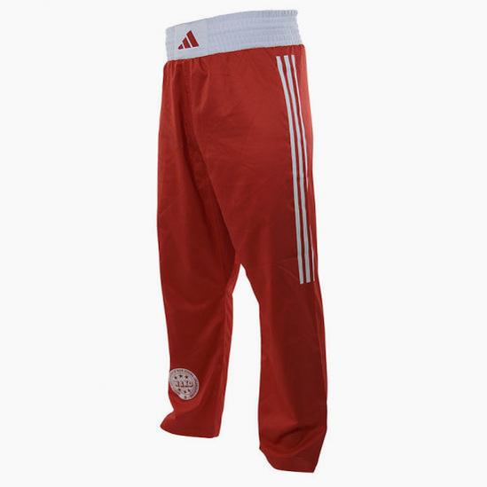 Hosen Kickboxen WAKO Adidas Rot