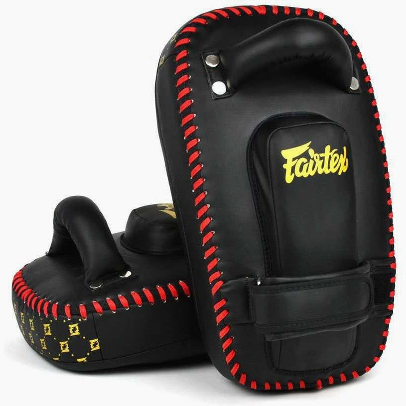 Pao Fairtex Mikrofaser Gebogen Klein KPLC6 Schwarz-Gold
