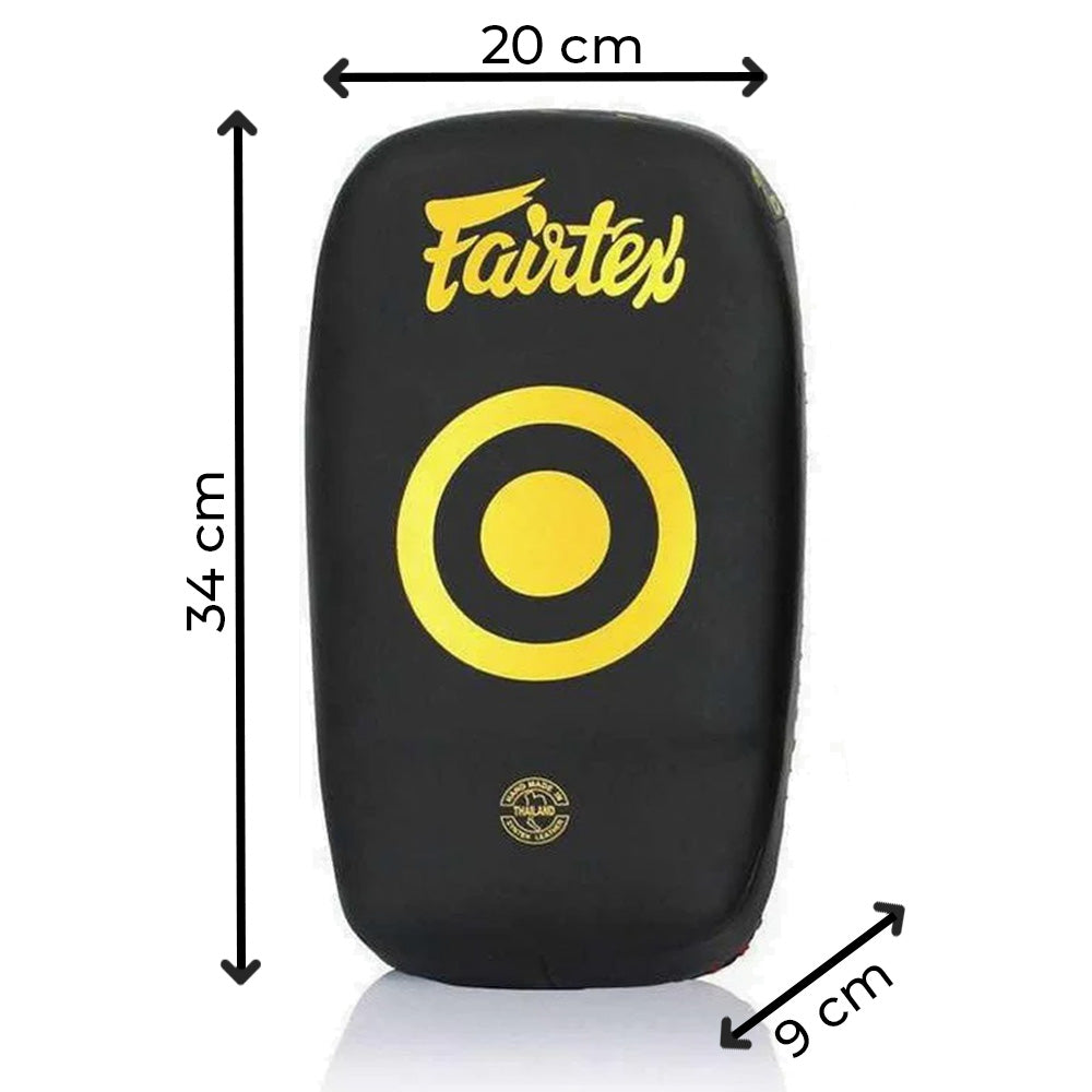 Pao Fairtex Mikrofaser Gebogen Klein KPLC6 Schwarz-Gold