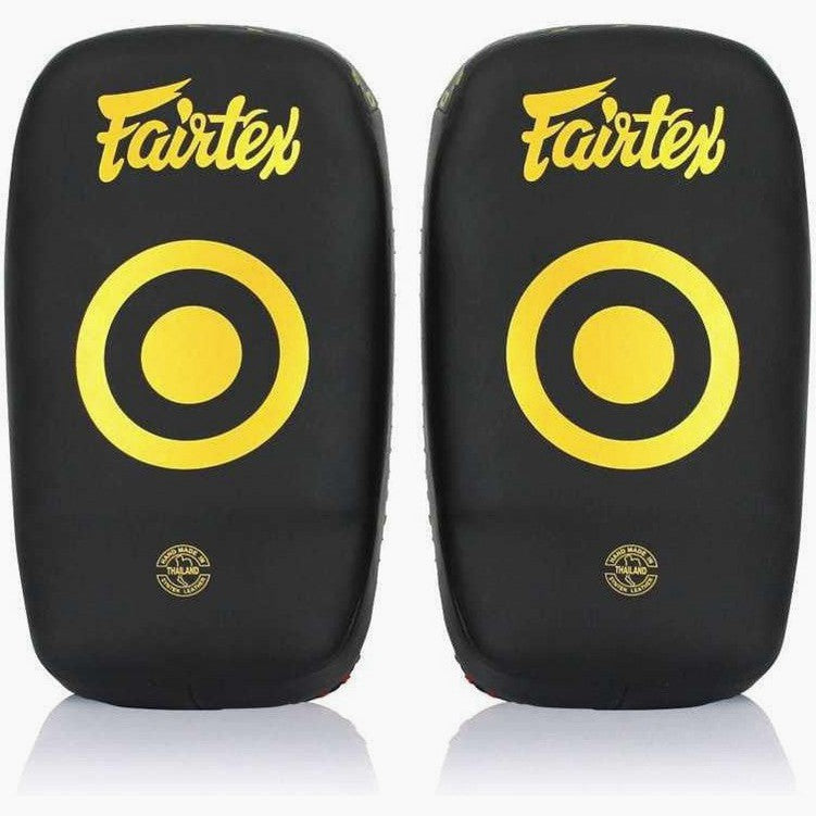 Pao Fairtex Mikrofaser Gebogen Klein KPLC6 Schwarz-Gold