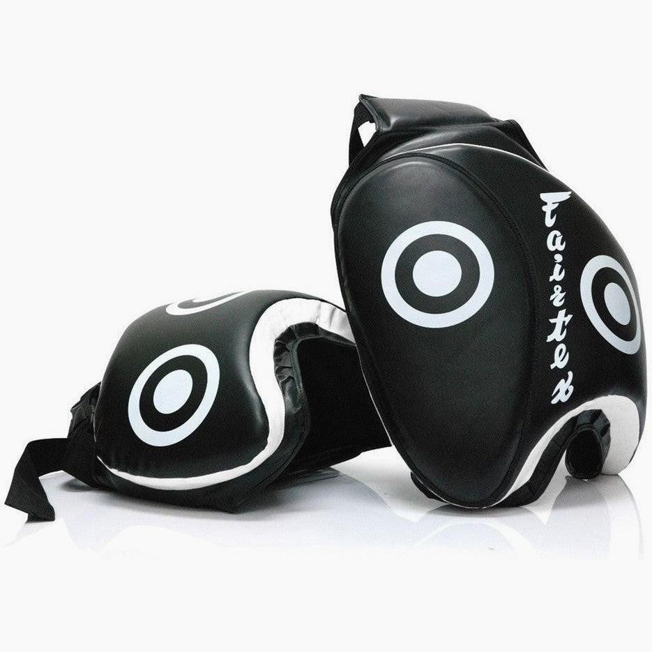 Oberschenkelschützer Fairtex TP3 Schwarz-Weiß