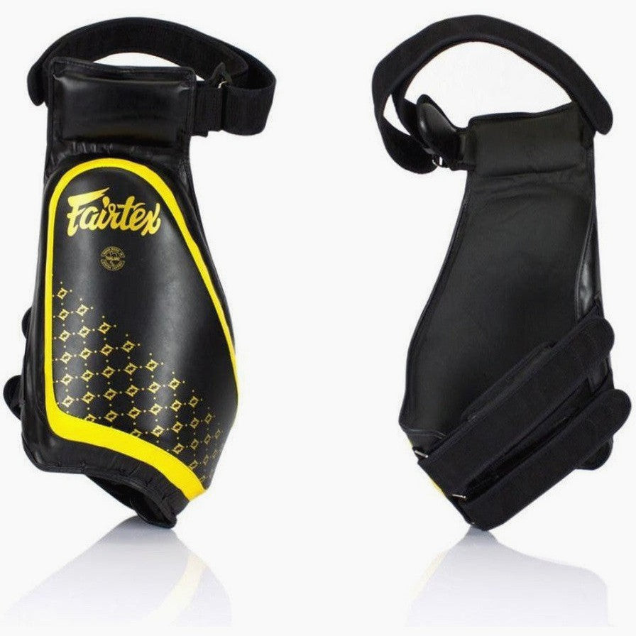 Oberschenkelschützer Fairtex TP4 Schwarz-Gelb
