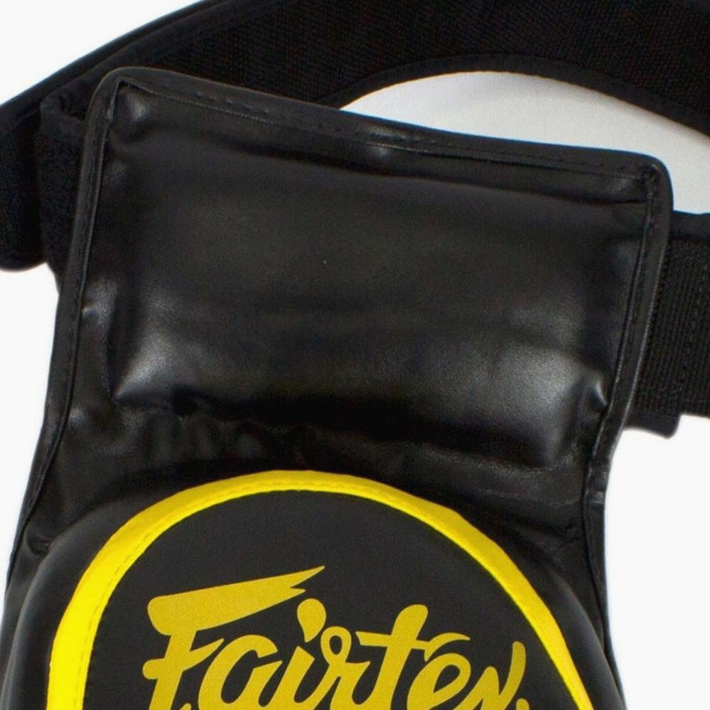 Oberschenkelschützer Fairtex TP4 Schwarz-Gelb