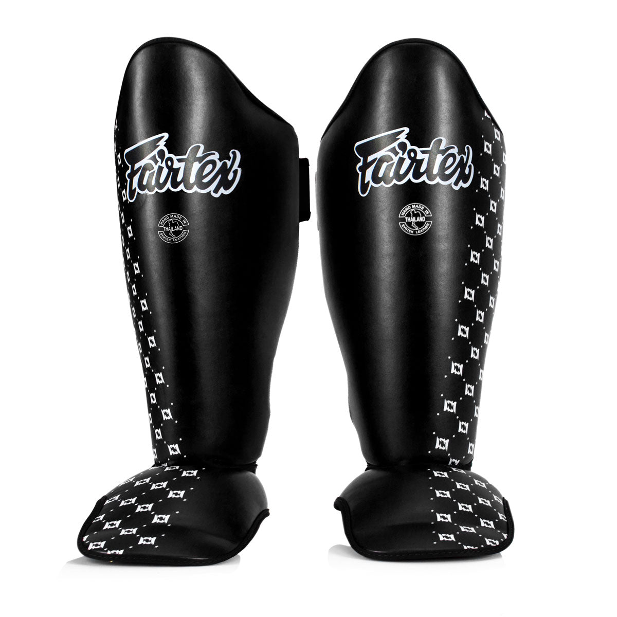 Schienbeinschoner Fairtex Wettbewerb SP5 mit schwarzen Fußstützen