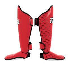 Schienbeinschoner Fairtex Wettbewerb SP5 mit Fußstützen Rot