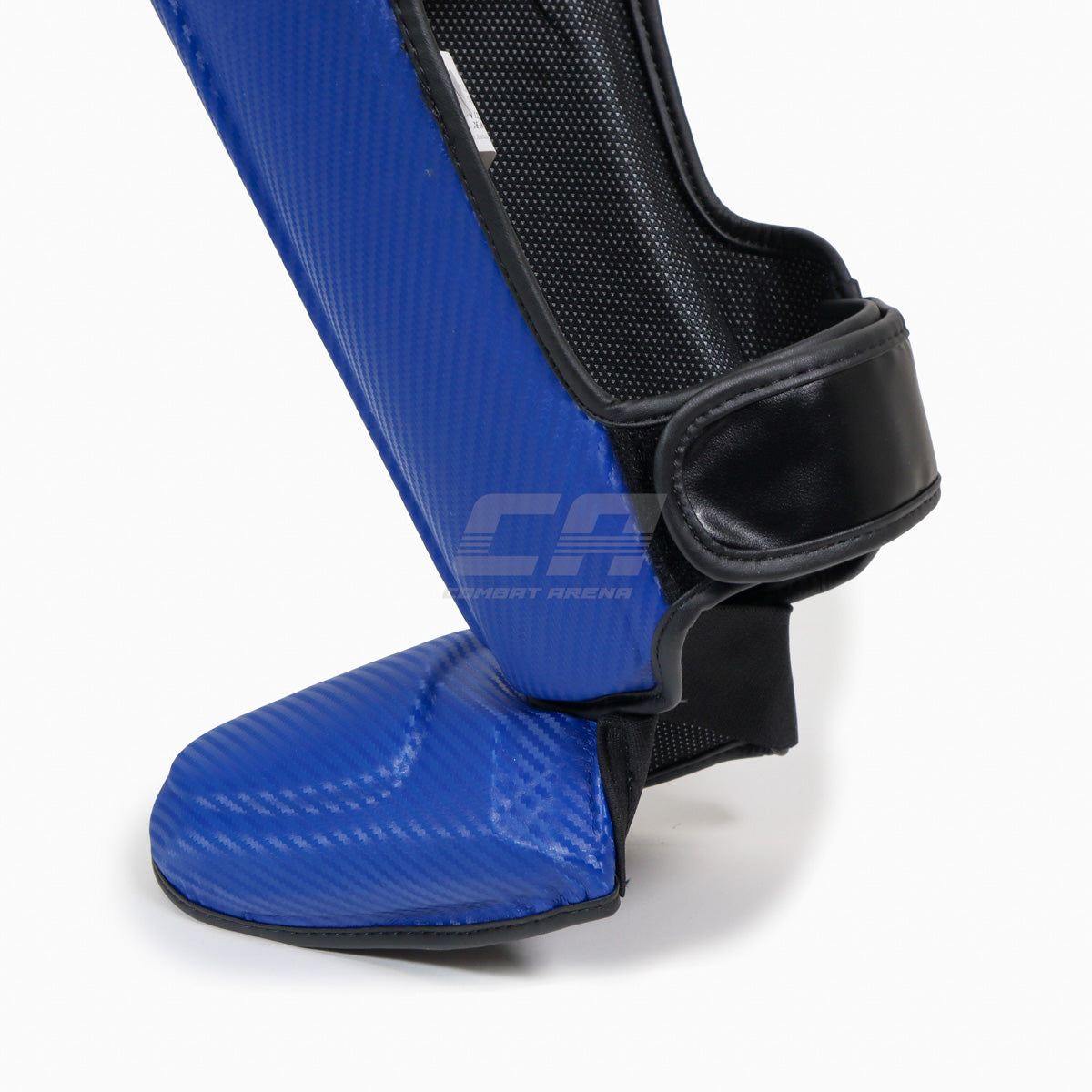 Schienbeinschoner mit Parapet Adidas Pro Kickboxen WAKO Blau-Weiß