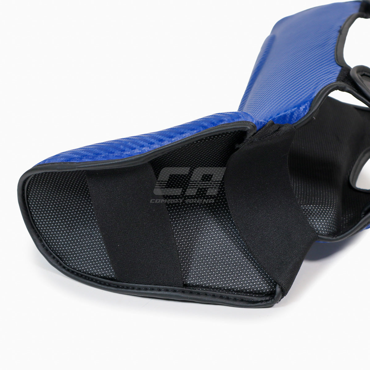 Schienbeinschoner mit Parapet Adidas Pro Kickboxen WAKO Blau-Weiß