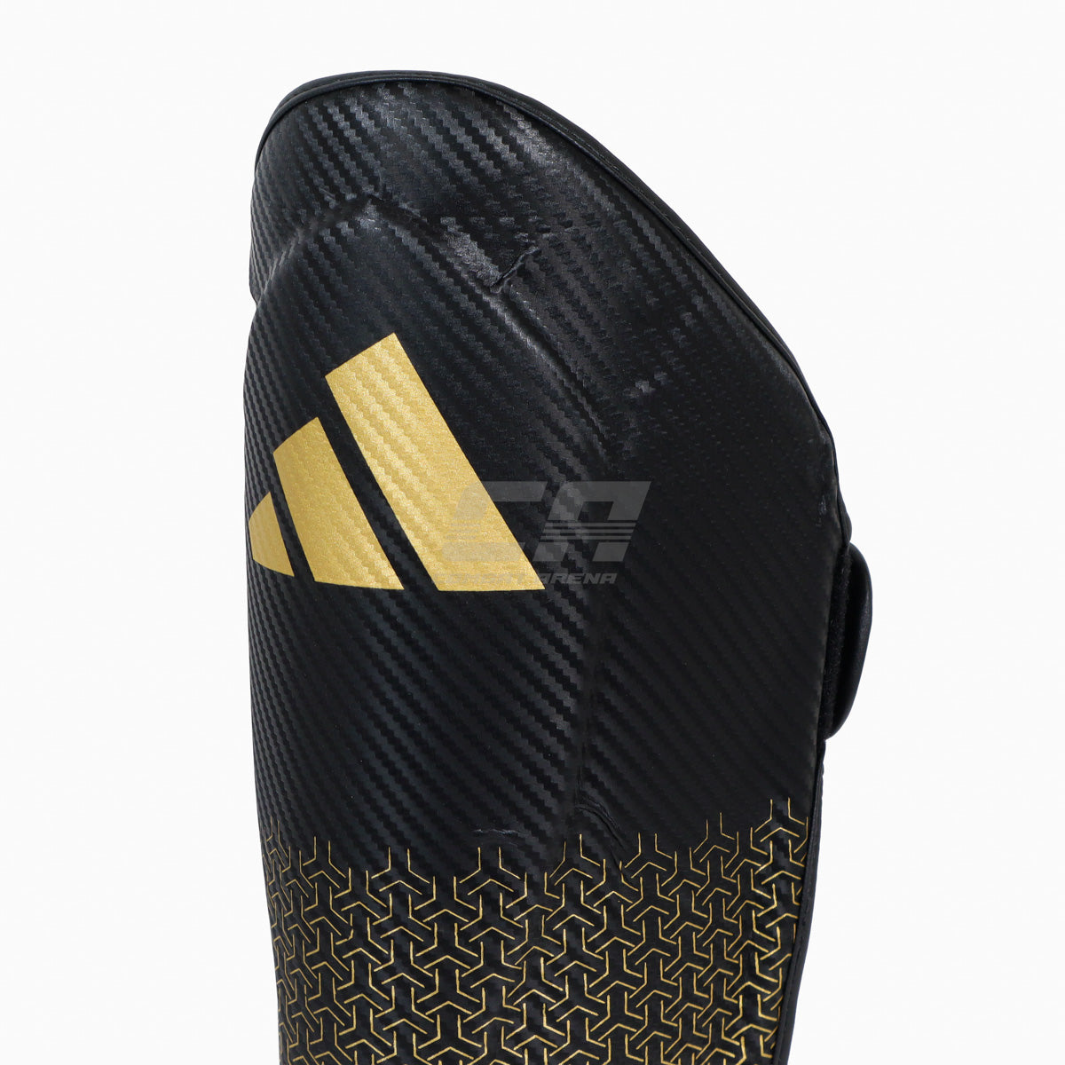 Schienbeinschoner mit Fußschutz Adidas Pro Kickboxen WAKO Schwarz-Gold