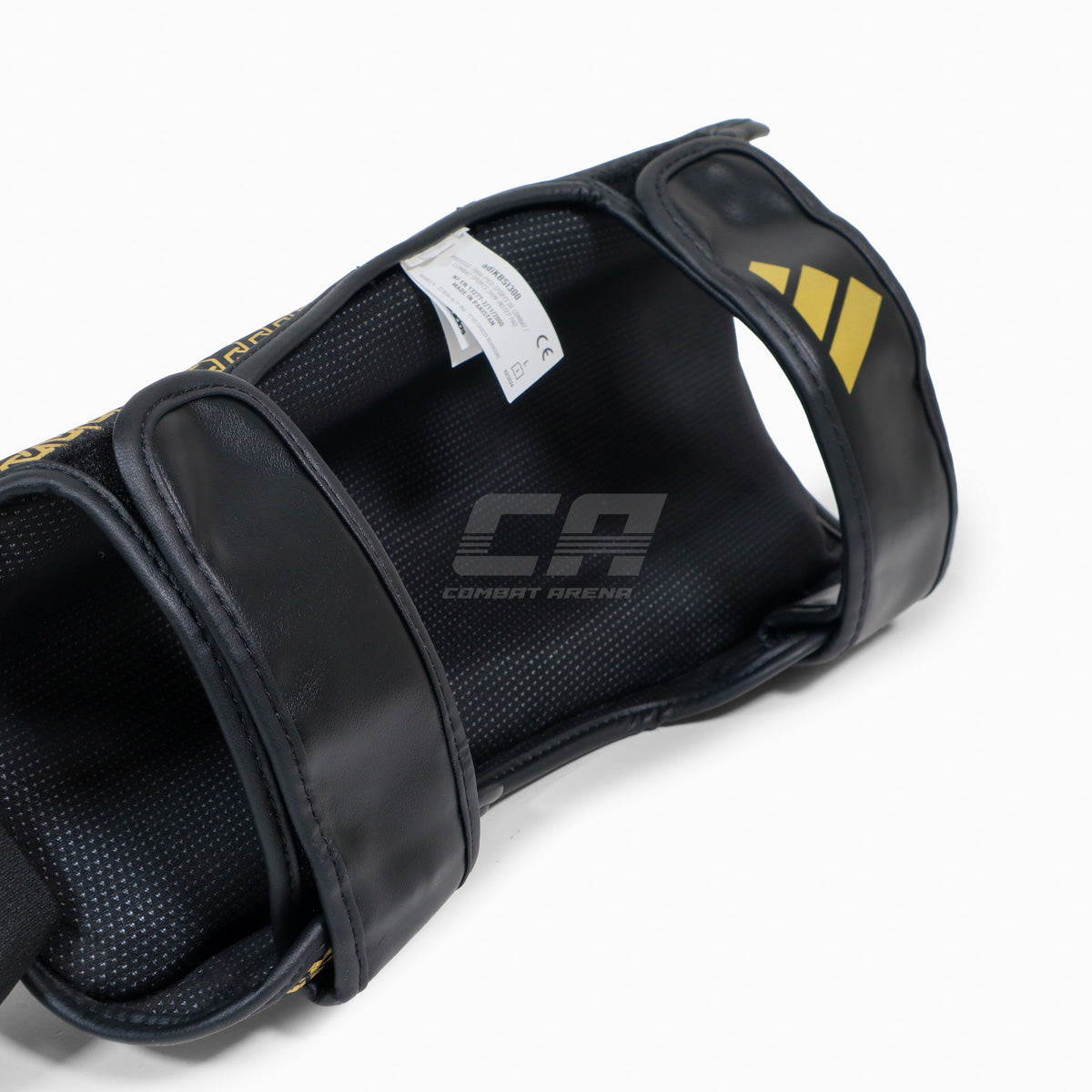 Schienbeinschoner mit Fußschutz Adidas Pro Kickboxen WAKO Schwarz-Gold