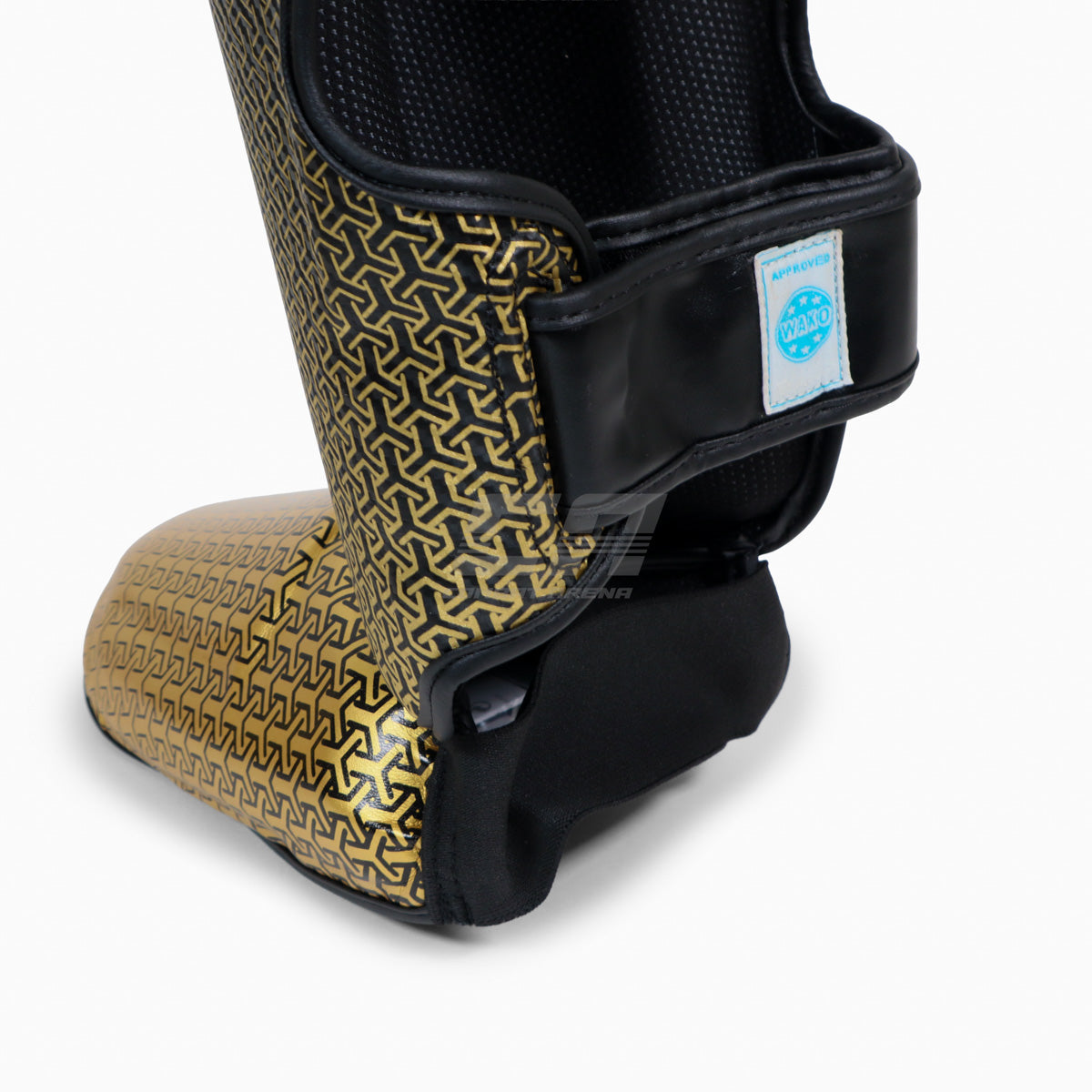 Schienbeinschoner mit Fußschutz Adidas Pro Kickboxen WAKO Schwarz-Gold