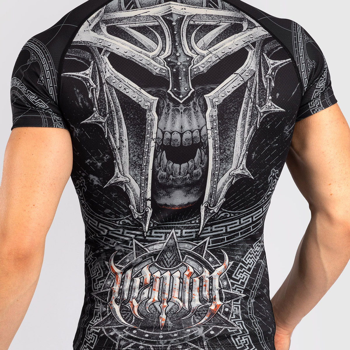 Venum Gladiator 5.0 Rashguard Kurzarm Schwarz-Silber