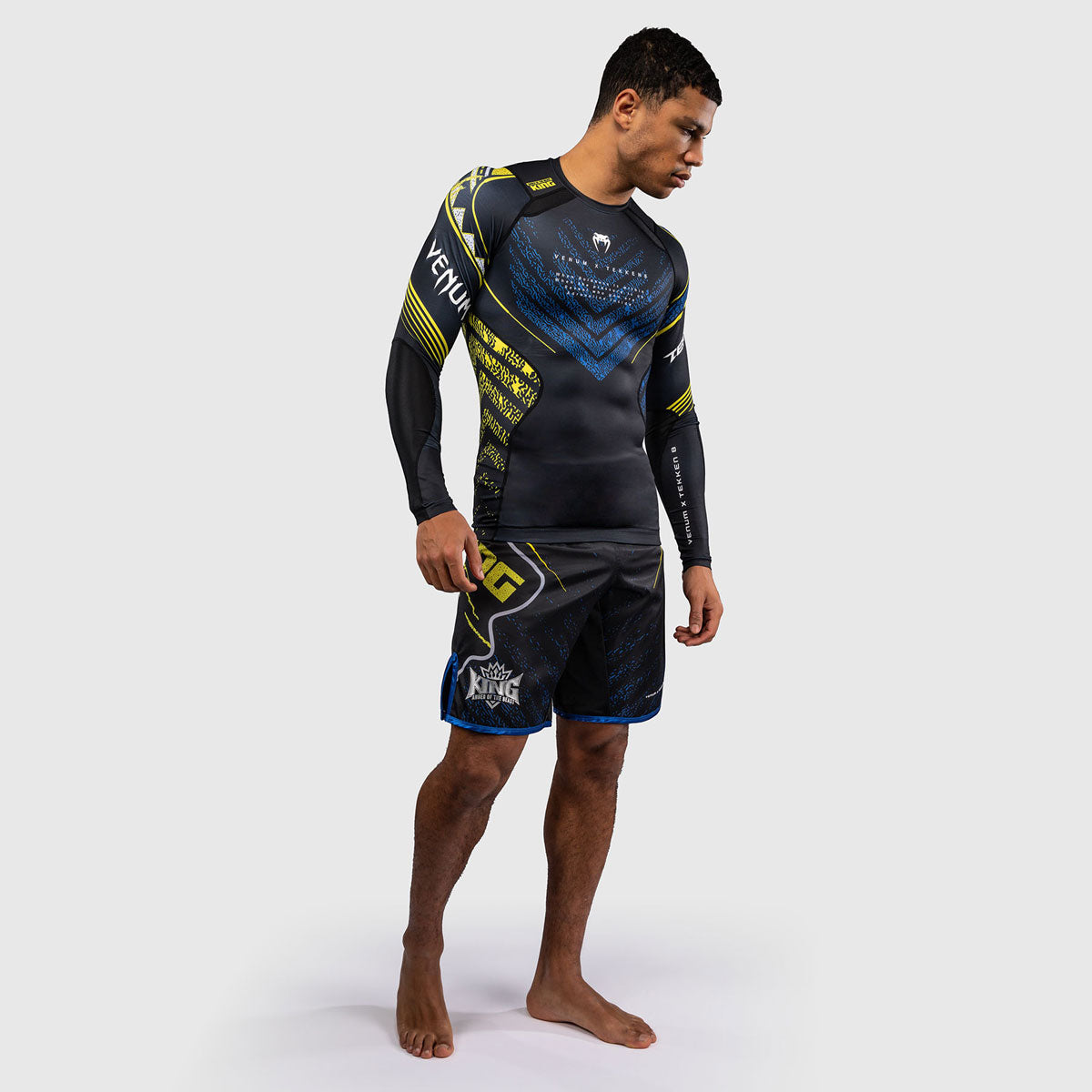 Venum Tekken 8 King langärmlig Schwarz-Gelb