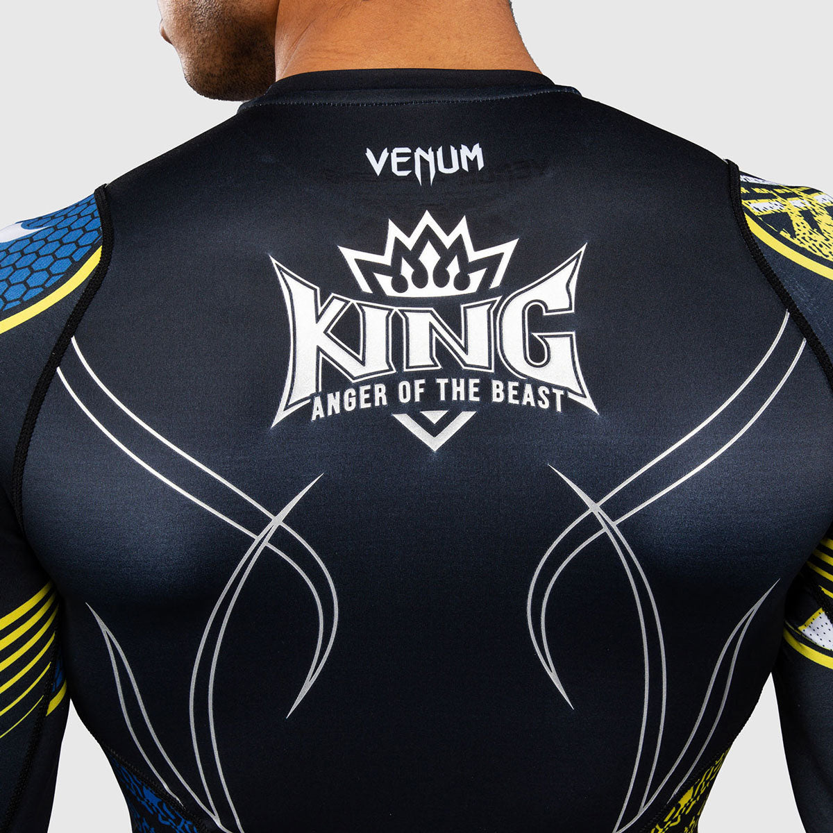 Venum Tekken 8 King langärmlig Schwarz-Gelb