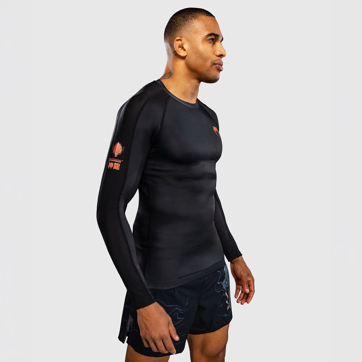 Venum Thunder Dragon Rashguard Langarm Schwarz
