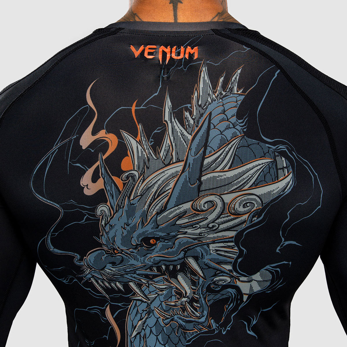 Venum Thunder Dragon Rashguard Langarm Schwarz