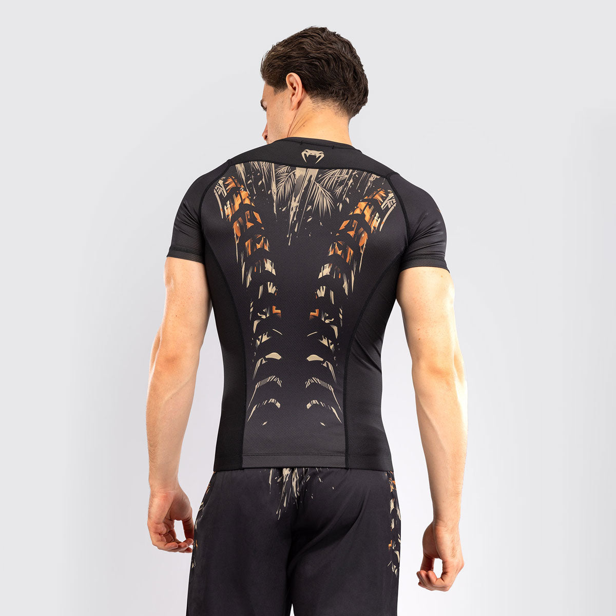 Venum Tiger Rashguard Kurzarm Schwarz