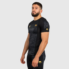 Venum x Chimaev Wild Borz Rashguard Kurzarm Schwarz