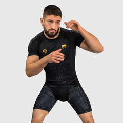 Venum x Chimaev Wild Borz Rashguard Kurzarm Schwarz