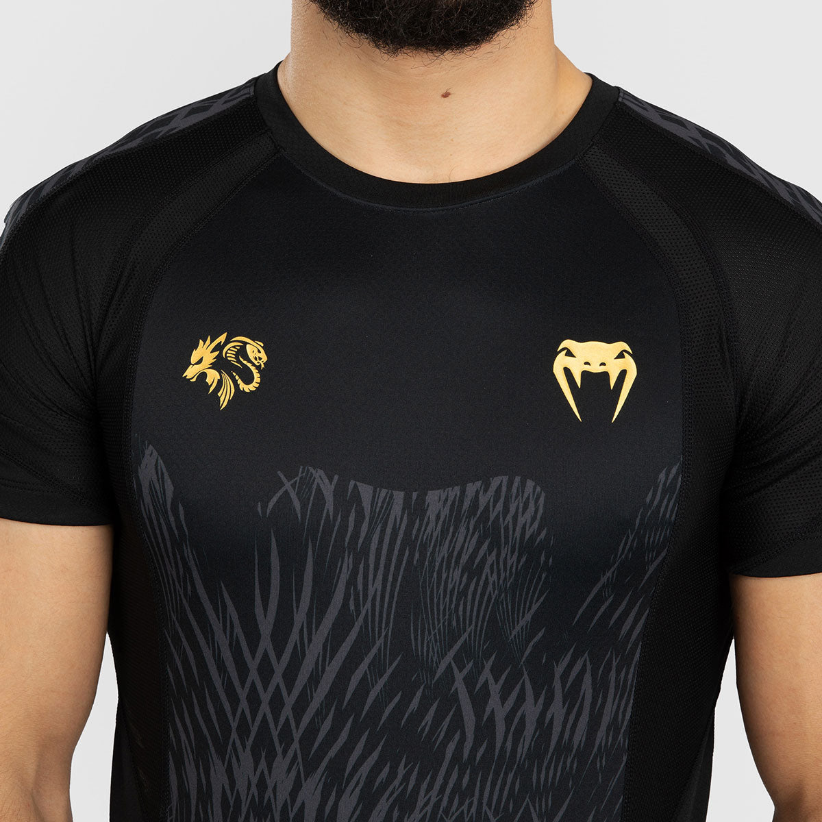 Venum x Chimaev Wild Borz Rashguard Kurzarm Schwarz