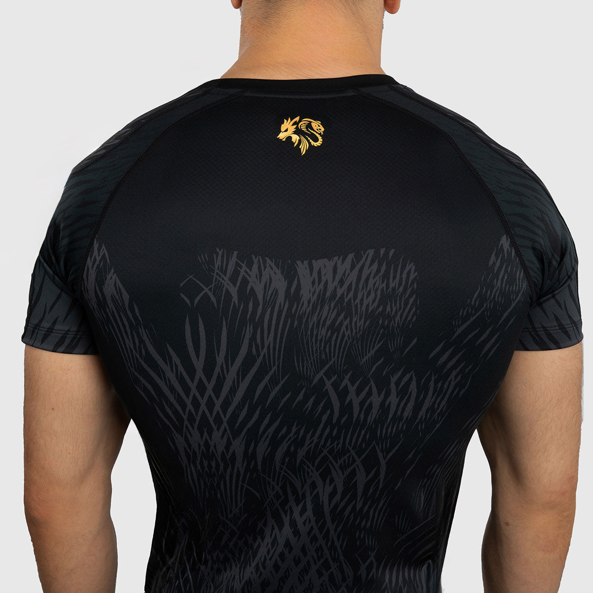 Venum x Chimaev Wild Borz Rashguard Kurzarm Schwarz