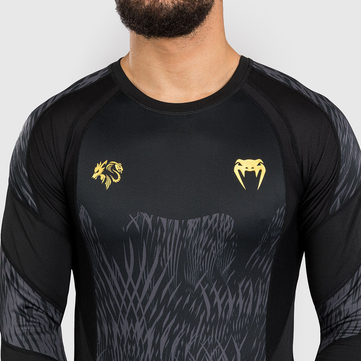 Venum x Chimaev Wild Borz langärmlig Schwarz