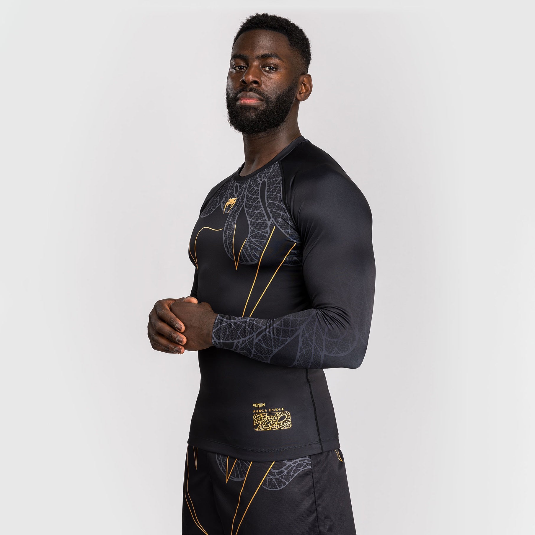 Venum Serpenti langärmlig Schwarz