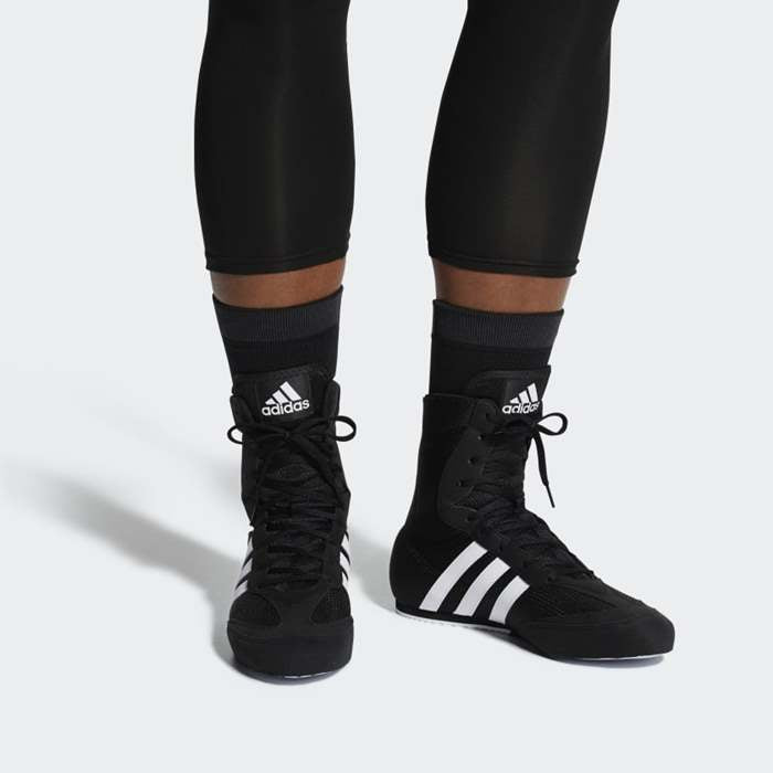 Boxschuhe Adidas Box Hog 2 Schwarz-Weiß