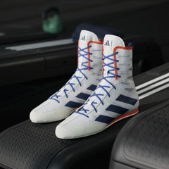 Boxschuhe Adidas Box Hog 4 Weiß-blau