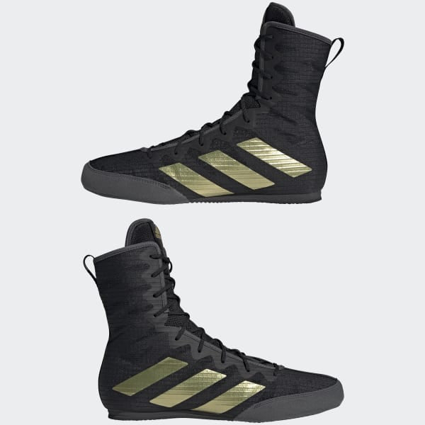 Boxschuhe Adidas Box Hog 4 Schwarz-Gold