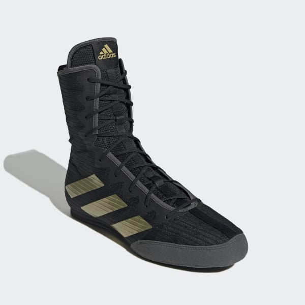 Boxschuhe Adidas Box Hog 4 Schwarz-Gold