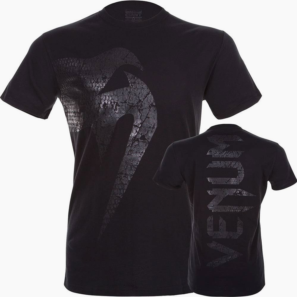 T-Shirt in Baumwolle Venum Giant Matt Schwarz
