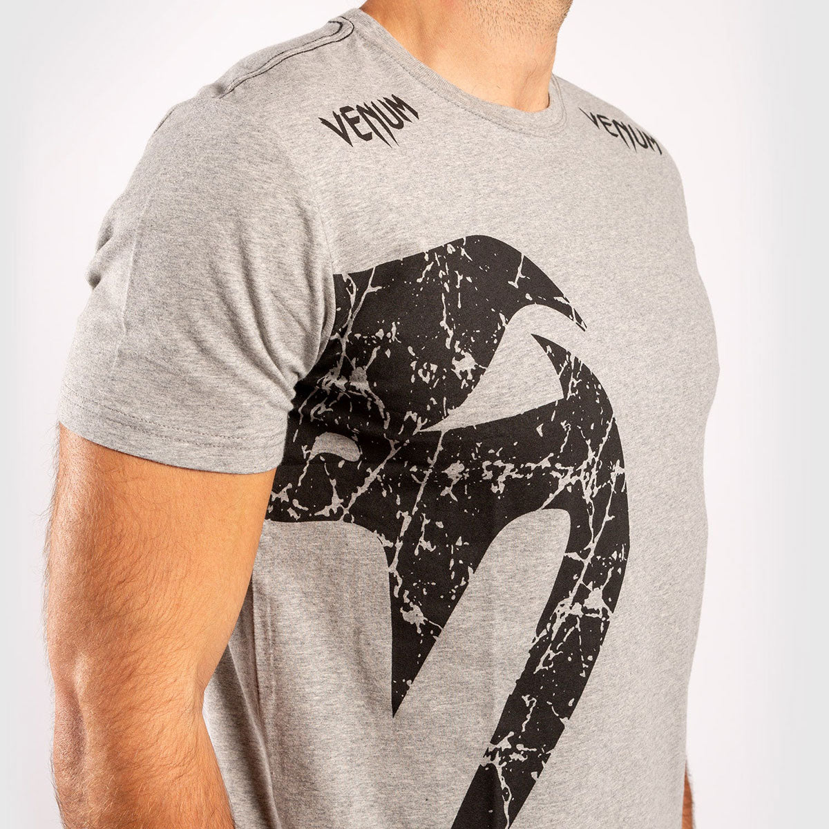 T-Shirt aus Baumwolle Venum Giant Grau-Schwarz