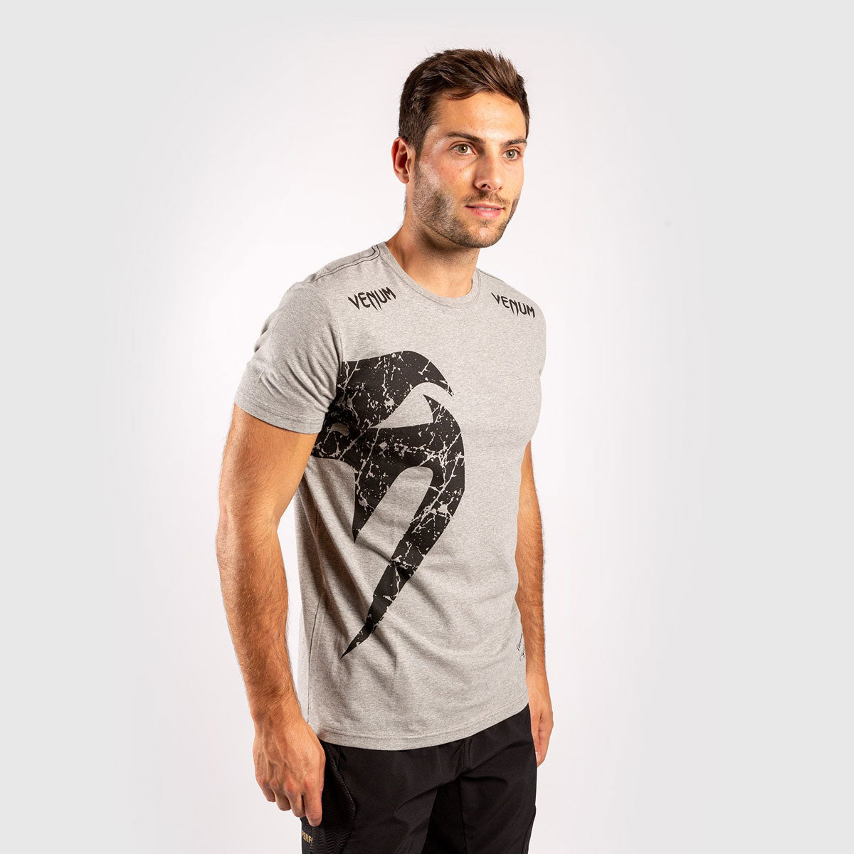 T-Shirt aus Baumwolle Venum Giant Grau-Schwarz