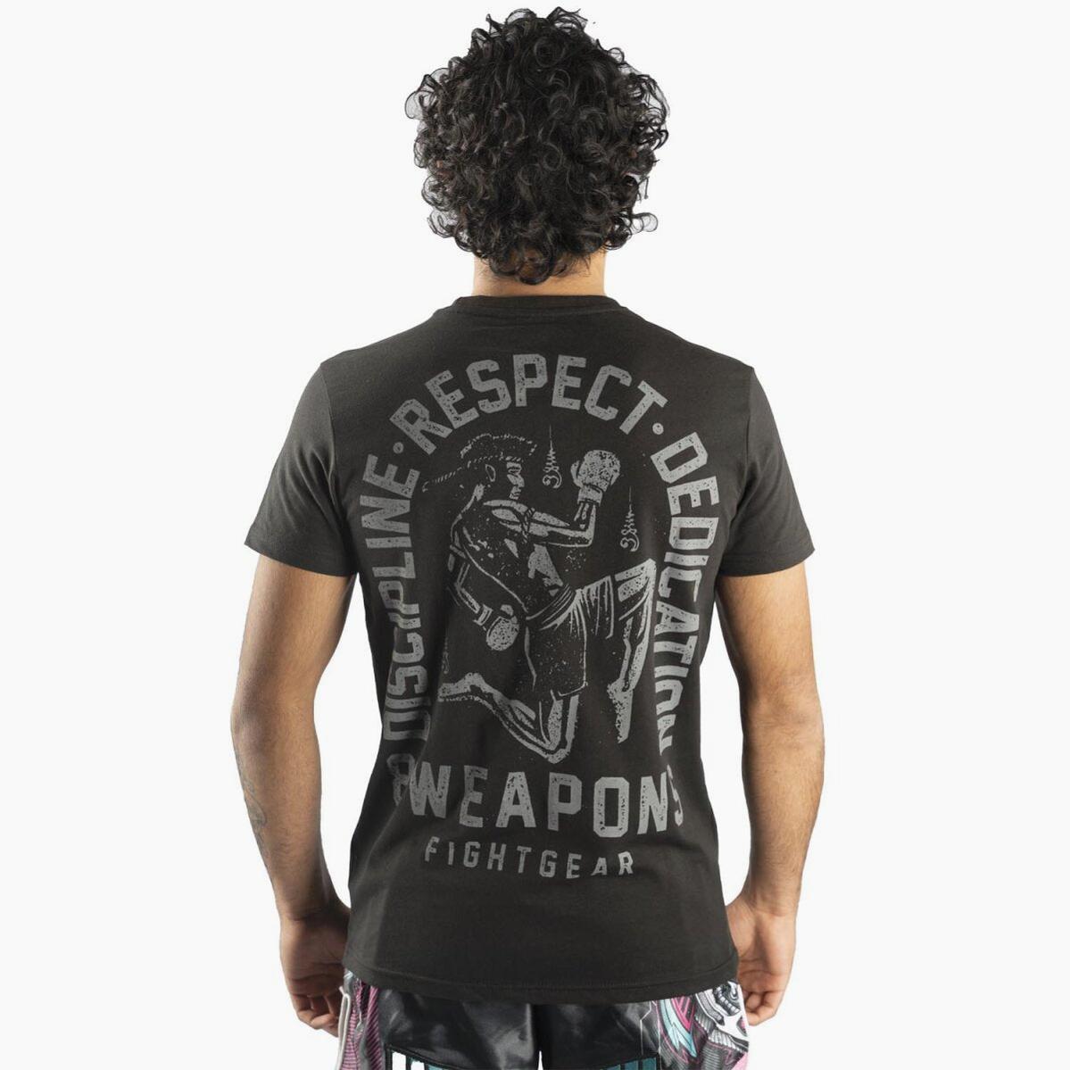 T-Shirt 8 Weapons Tombstone Schwarz