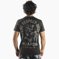 T-Shirt 8 Weapons Tombstone Schwarz