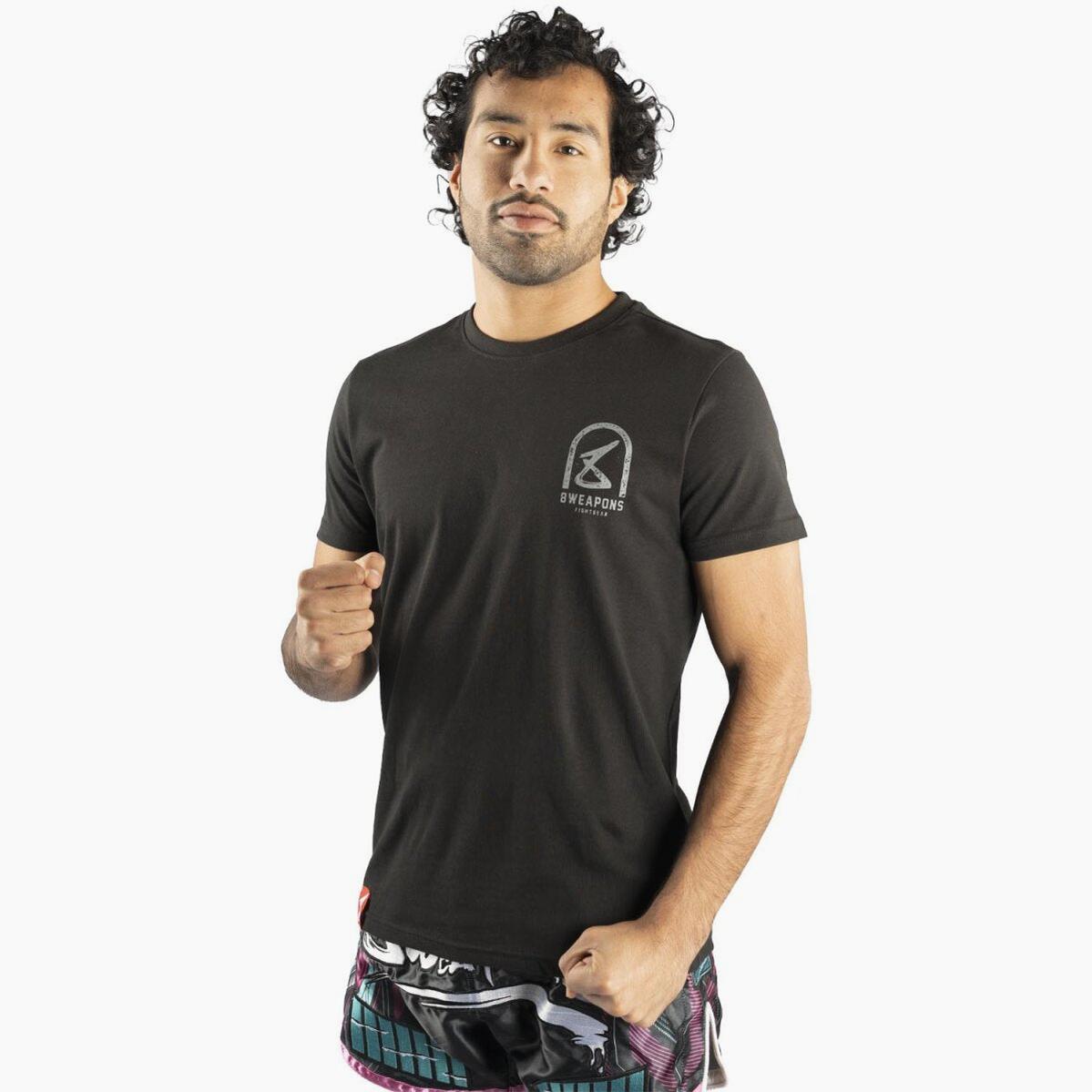 T-Shirt 8 Weapons Tombstone Schwarz