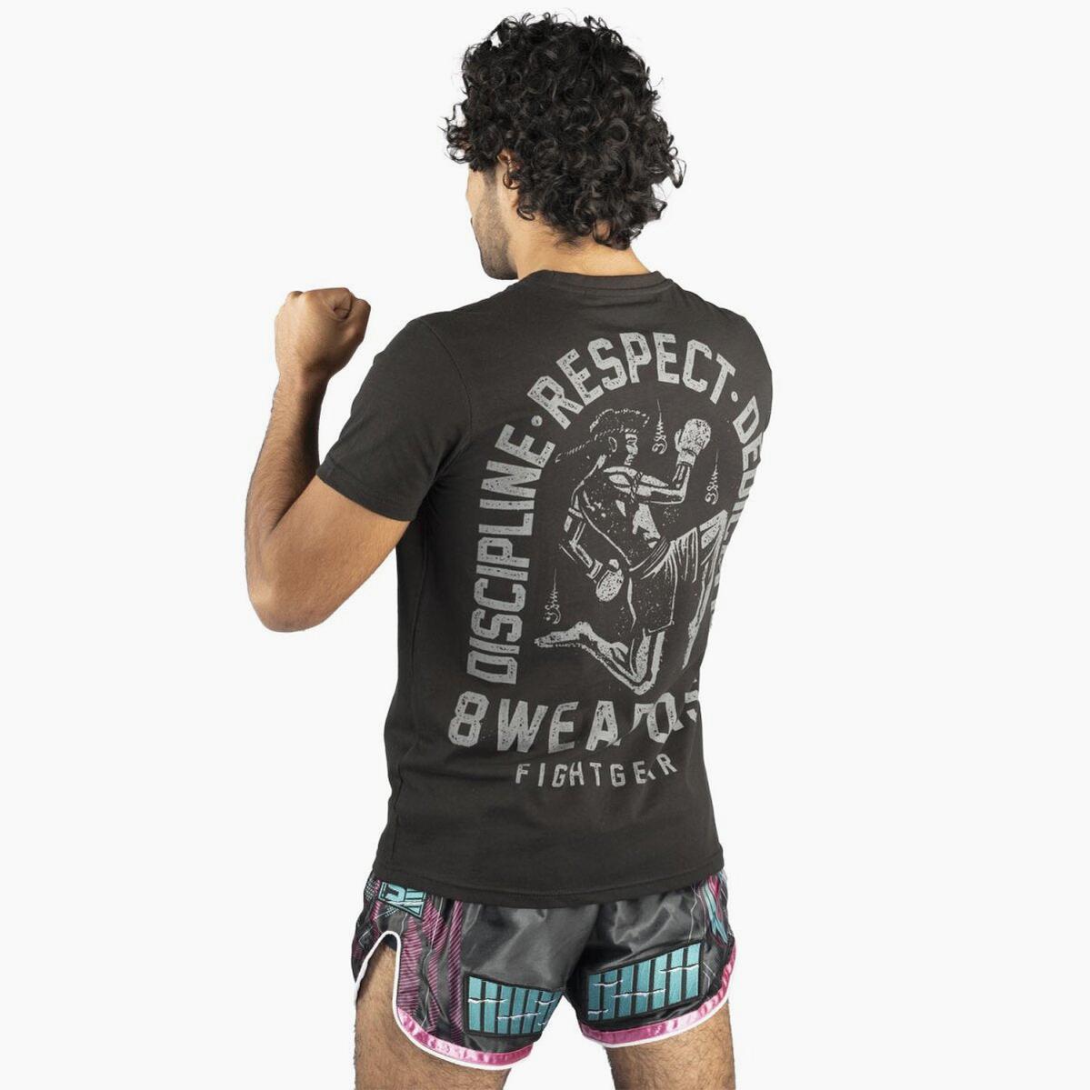 T-Shirt 8 Weapons Tombstone Schwarz