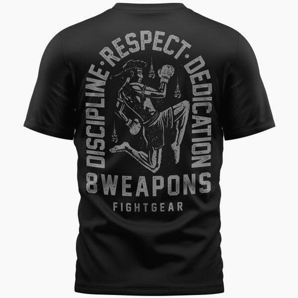 T-Shirt 8 Weapons Tombstone Schwarz