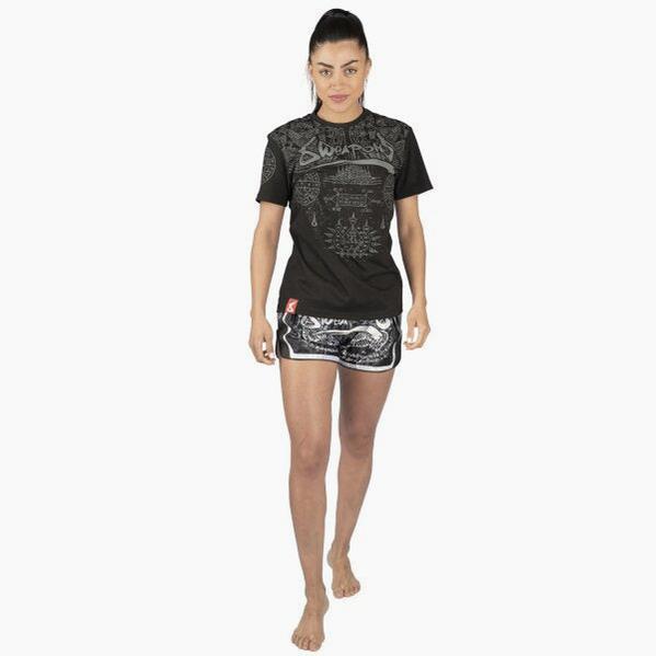 T-Shirt 8 Weapons Yantra Schwarz