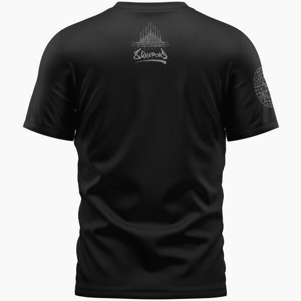 T-Shirt 8 Weapons Yantra Schwarz