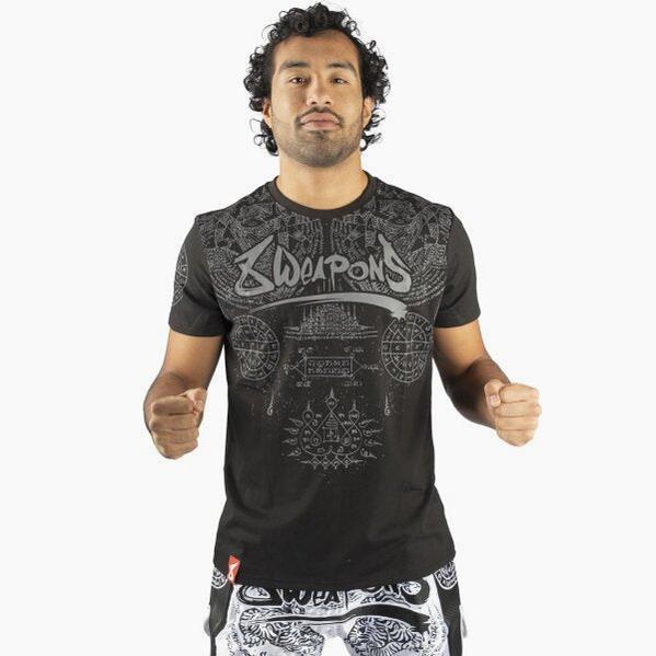T-Shirt 8 Weapons Yantra Schwarz