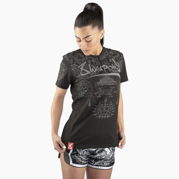 T-Shirt 8 Weapons Yantra Schwarz