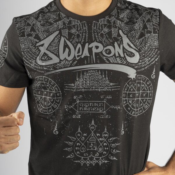 T-Shirt 8 Weapons Yantra Schwarz