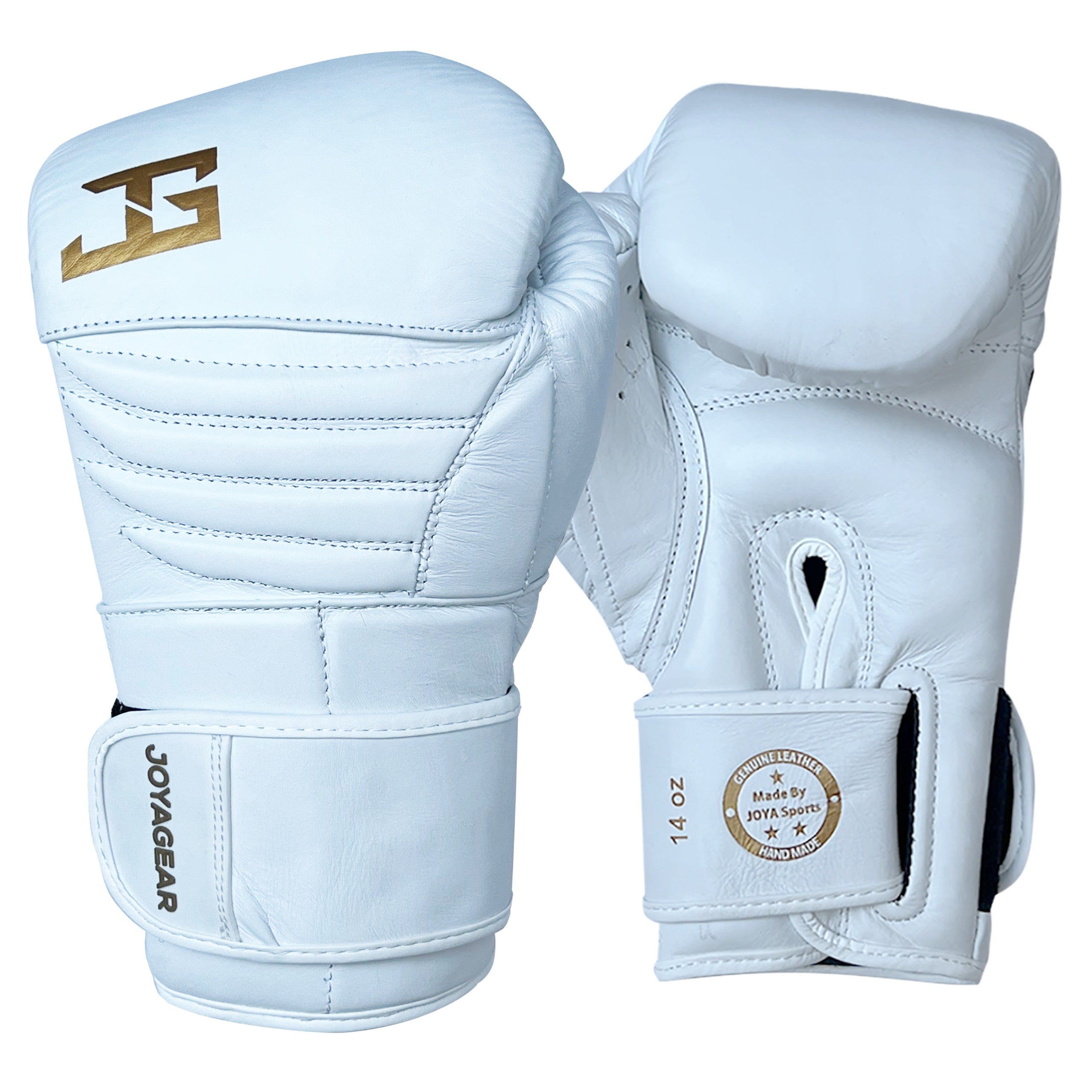 Joya Boxing Gloves 'White/Gold FALCON' Leather