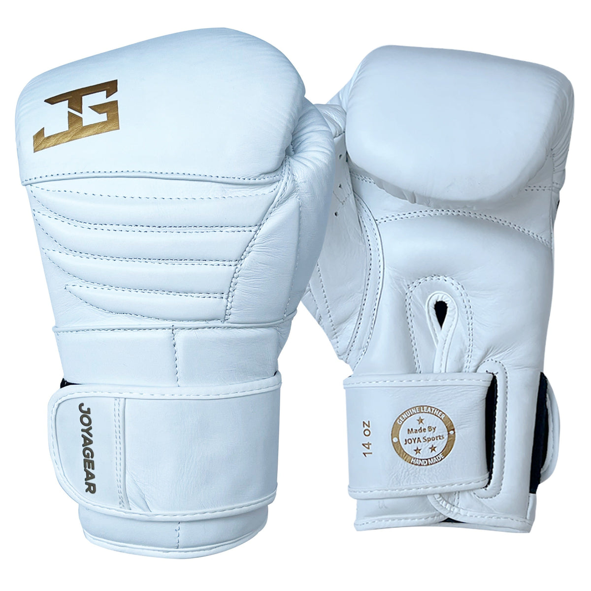 Joya Boxing Gloves 'White/Gold FALCON' Leather
