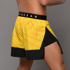 Joyagear Elite High Split MMA Short Yellow