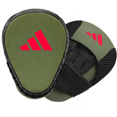 adidas Combat 50 Focus Mitts orbit green/red